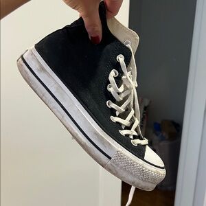 Platform Converse Black High-Tops